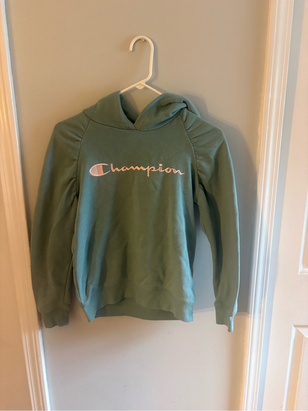 Champion Girls Green Hoodie Sweatshirt